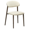 ravish-chair-simply-beige-mocca-stained-ash-veneer Ravish dining chair in Simply Beige fabric with a curved mocca stained ash veneer back and matching timber legs.