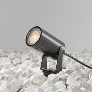 Scope Outdoor Landscape Light with adjustable cylindrical spotlight for garden, pathway and exterior lighting.