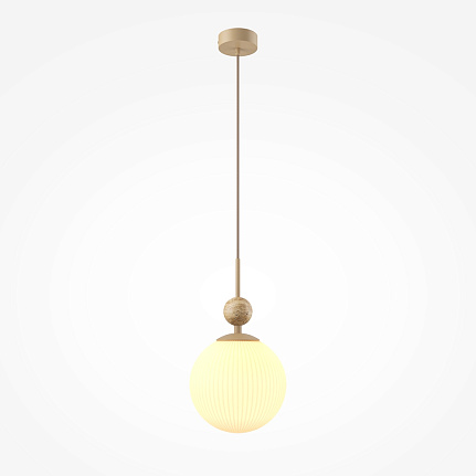 tavo-pendant-light TAVO Pendant Light with rounded shade, textured decorative detail and slim suspension.