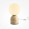 tavo-table-lamp TAVO Table Lamp with compact rounded form, warm beige finish and contemporary design.
