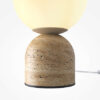 tavo-table-lamp-base TAVO Table Lamp with compact rounded form, warm beige finish and contemporary design.
