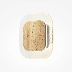 TAVO Wall Light with elegant glass shade, warm beige detailing and contemporary design.