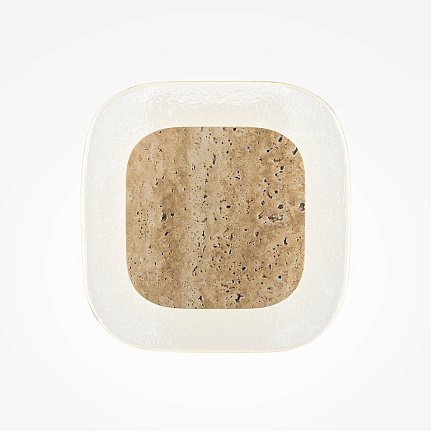 tavo-wall-light-front TAVO Wall Light with elegant glass shade, warm beige detailing and contemporary design.