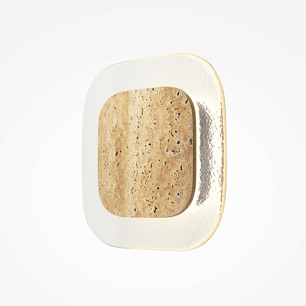 tavo-wall-light TAVO Wall Light with elegant glass shade, warm beige detailing and contemporary design.