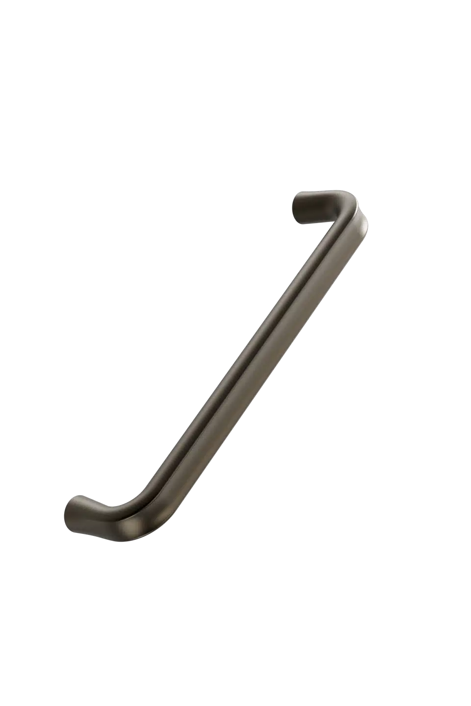 Terra matt bronze cast iron cabinet handle for kitchen cabinets, drawers, wardrobes, and bespoke furniture.