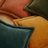 Viola cotton cushion cover in Mocha Bisque, 50 x 50 cm
