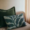 Viola cotton cushion cover in rich Teal, 50 x 50 cm