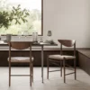 Belo Smoke drinking glasses displayed on a contemporary dining table