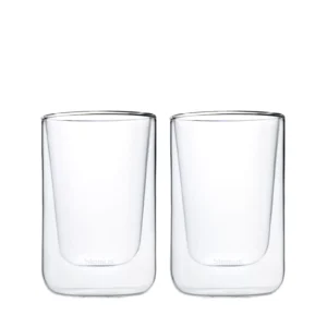 Product image of a set of two insulated cappuccino glasses