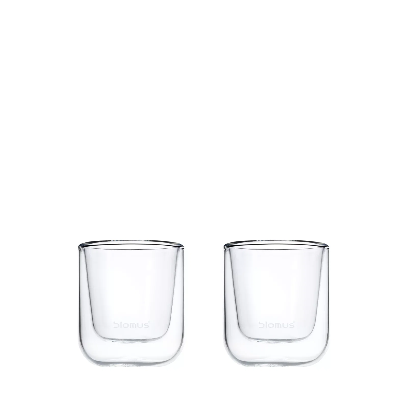 Product image of a set of 2 insulated espresso glasses